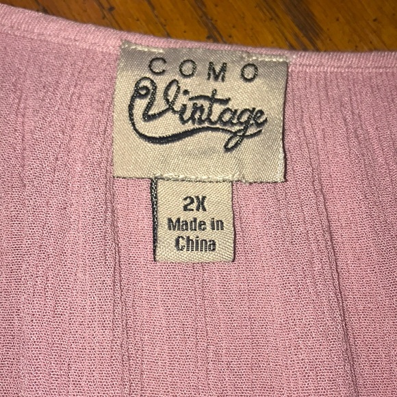 💥SALE💥 🔴2/$10 Como Vintage 3/4 Sleeve Ombré Peasant Top - Picture 6 of 8